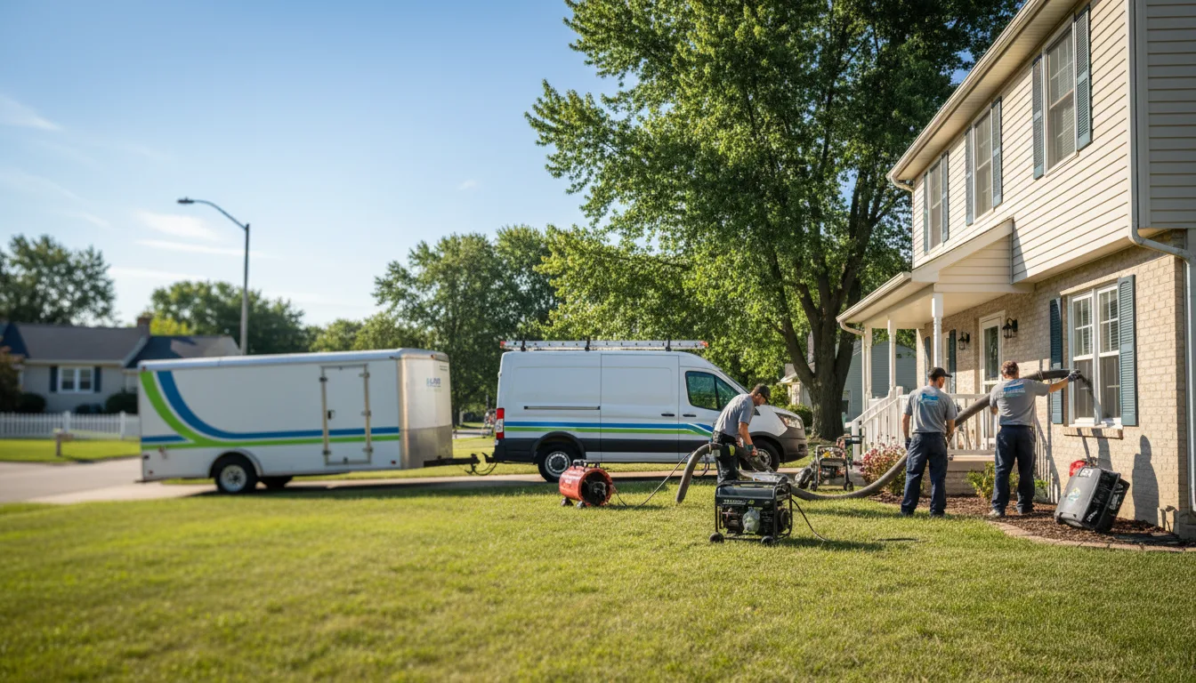Flooded Basement Restoration And Cleanup With Repair in Ivesdale, IL near me